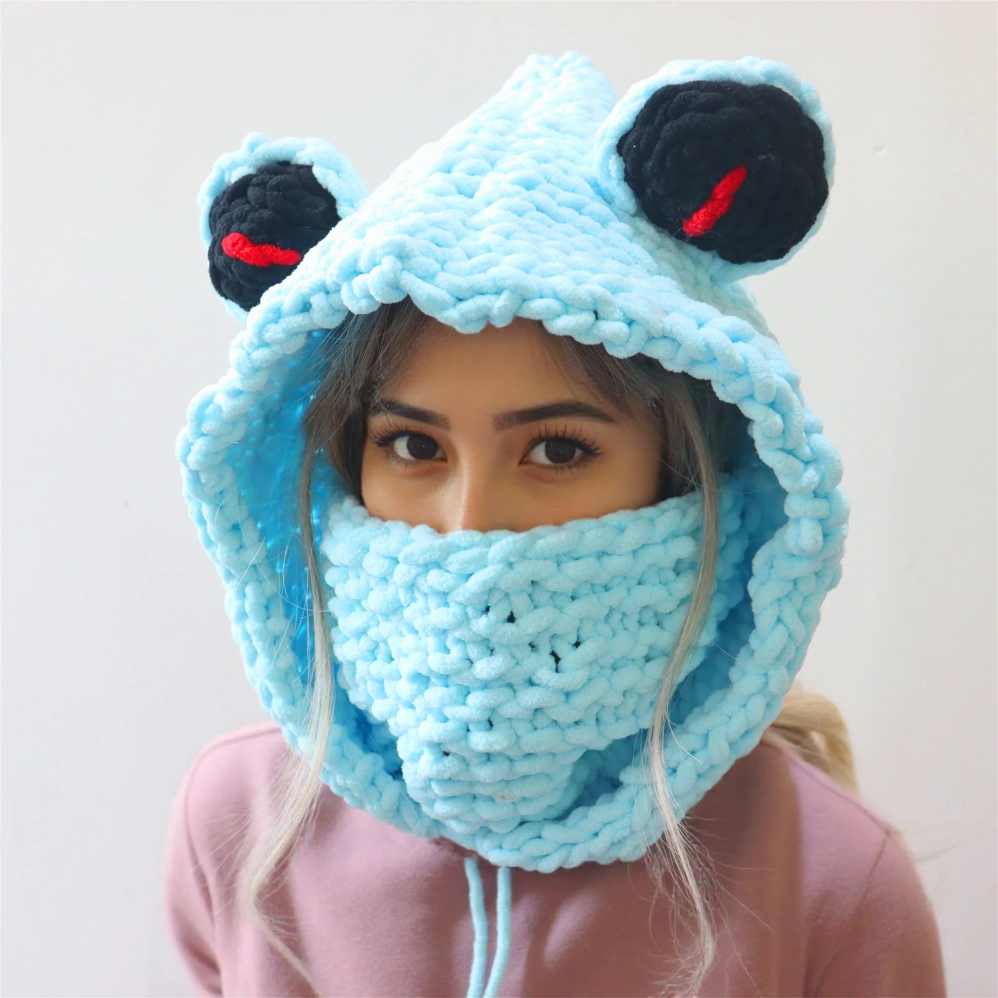 Knitted Hat Scarf Combo