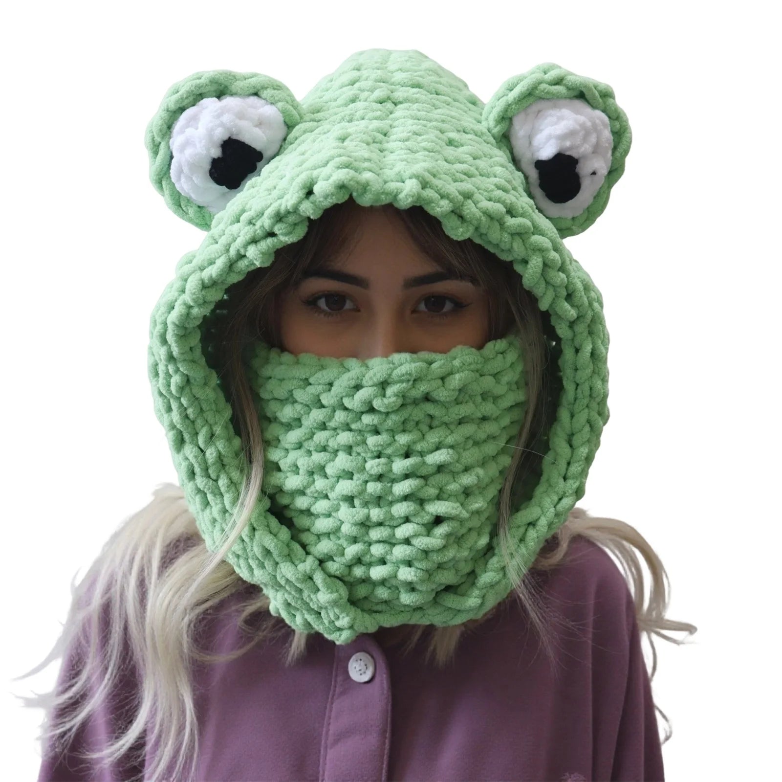 Knitted Hat Scarf Combo