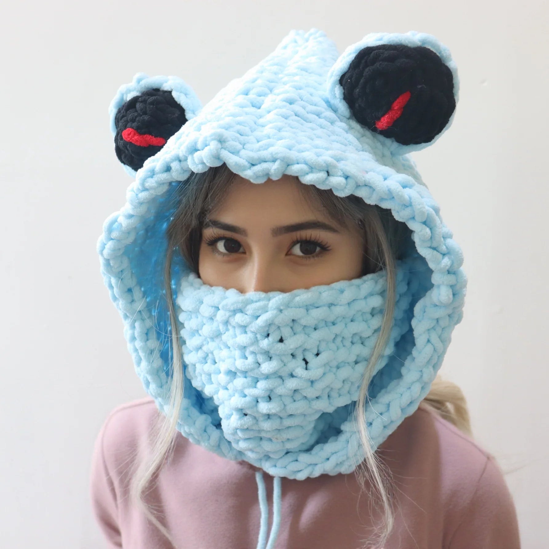 Knitted Hat Scarf Combo