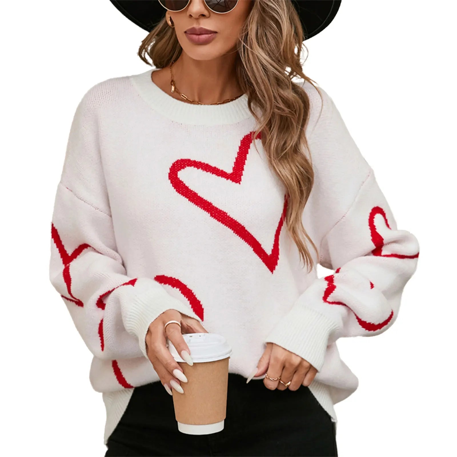 Cute Heart Sweater