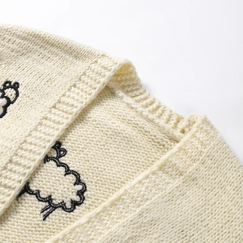 Knitted Sheep Cardigan