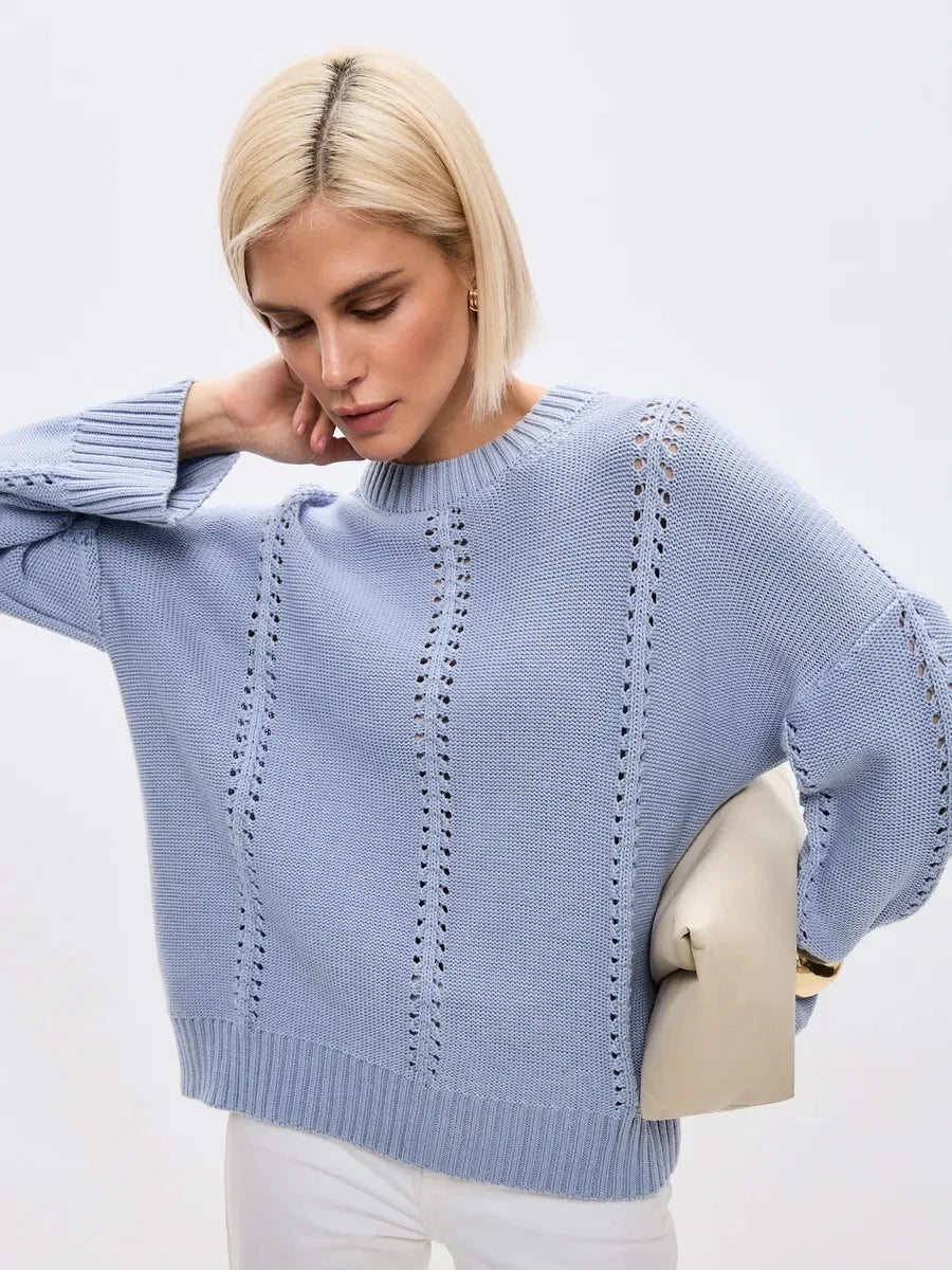 Hollow Out Knitted Pullover