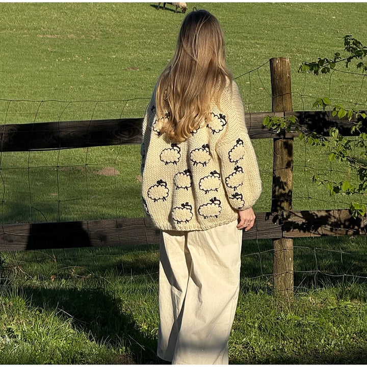 Knitted Sheep Cardigan