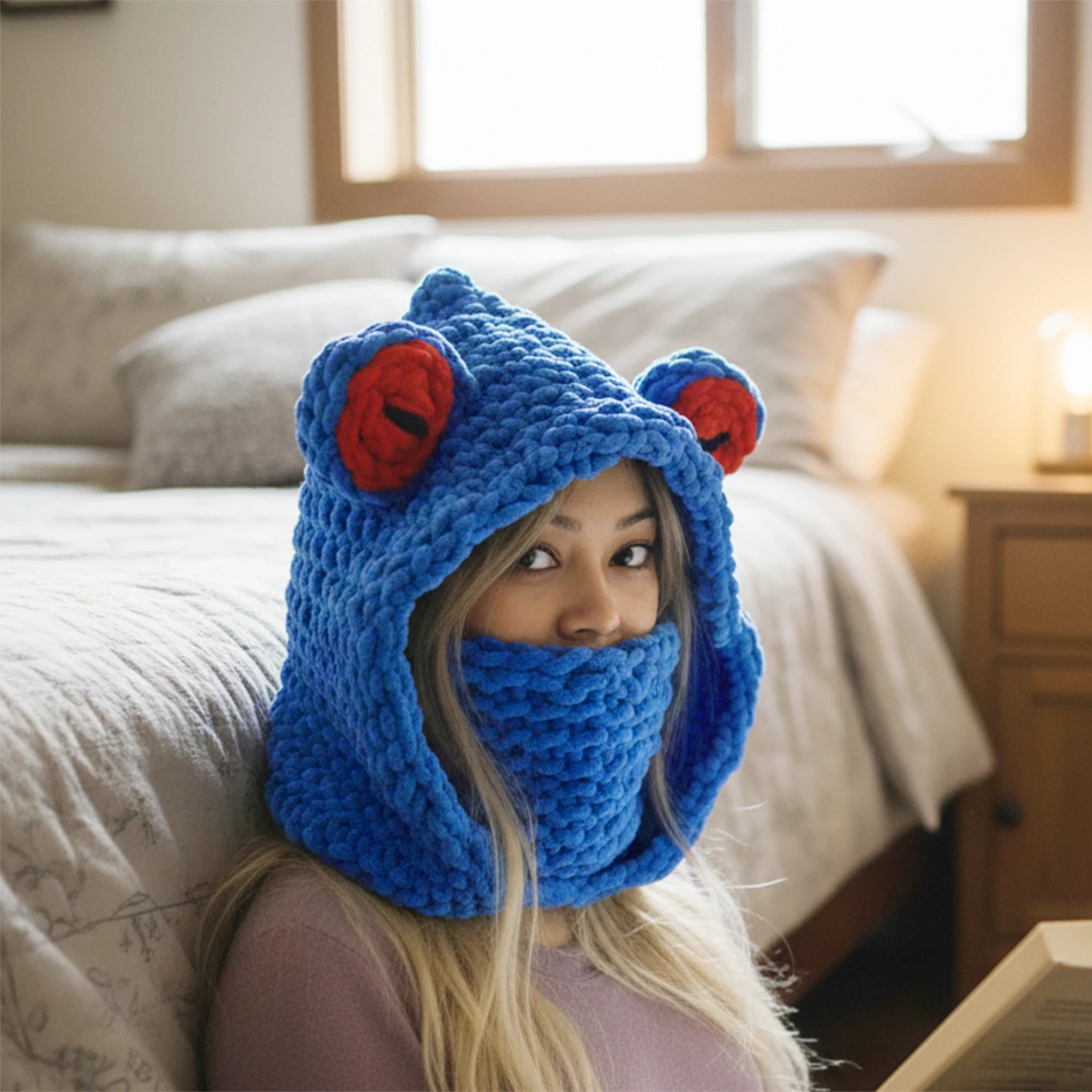 Knitted Hat Scarf Combo