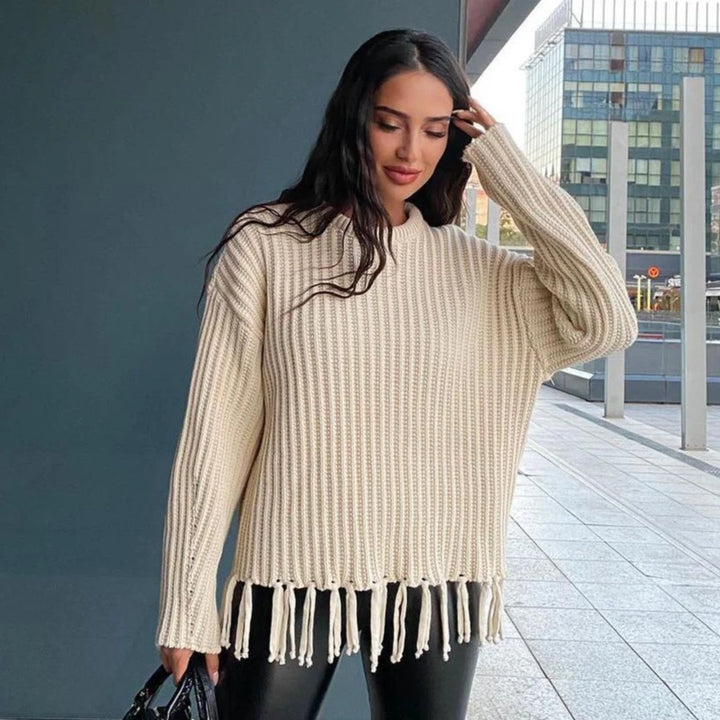 Tassel Knitted Oversized Sweater