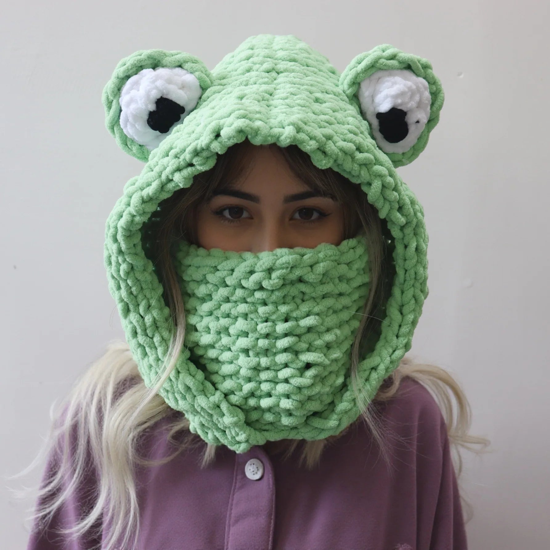 Knitted Hat Scarf Combo