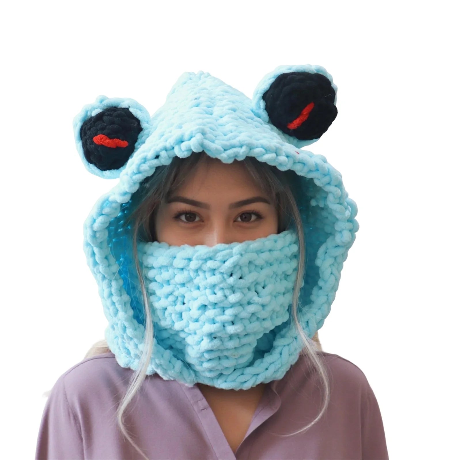 Knitted Hat Scarf Combo