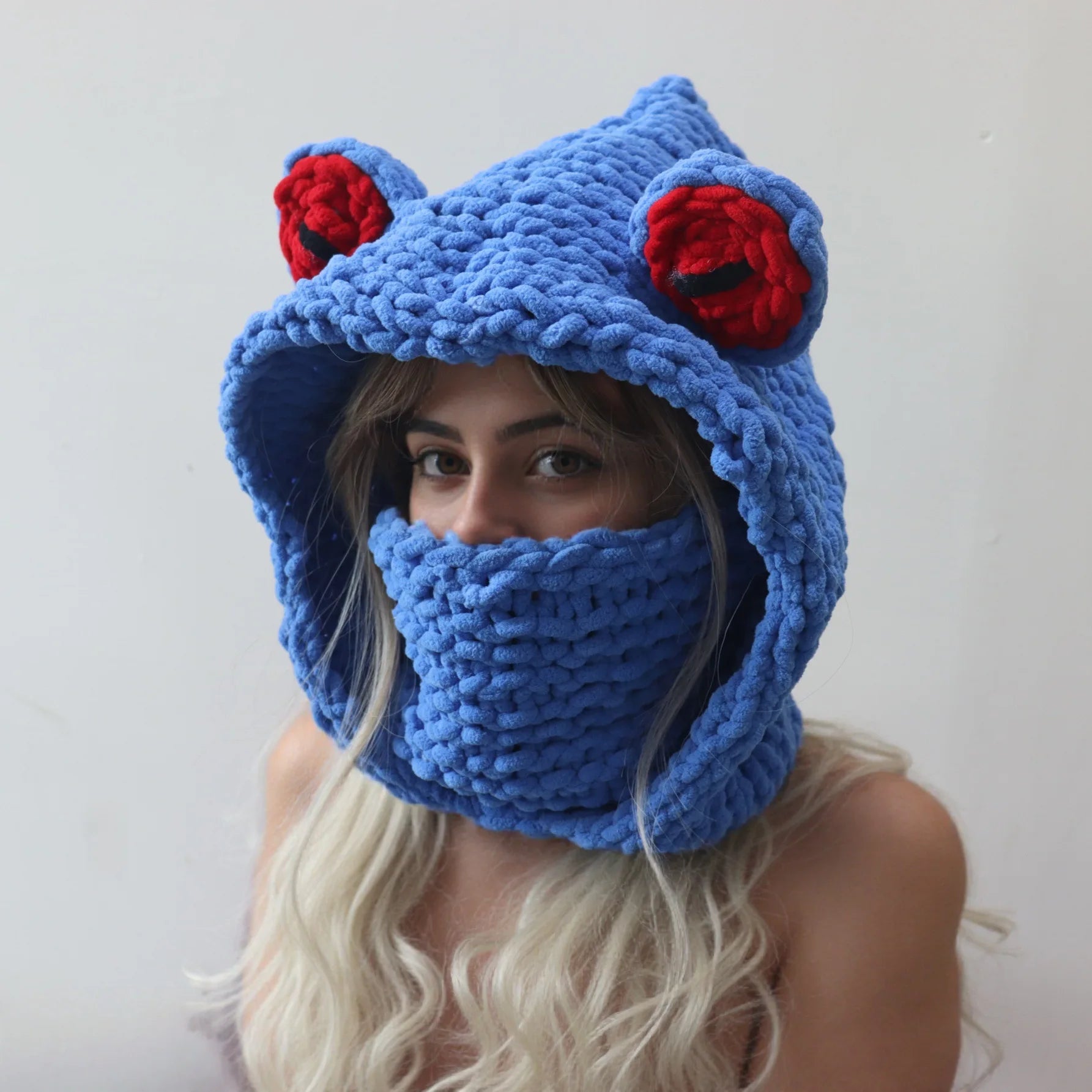 Knitted Hat Scarf Combo