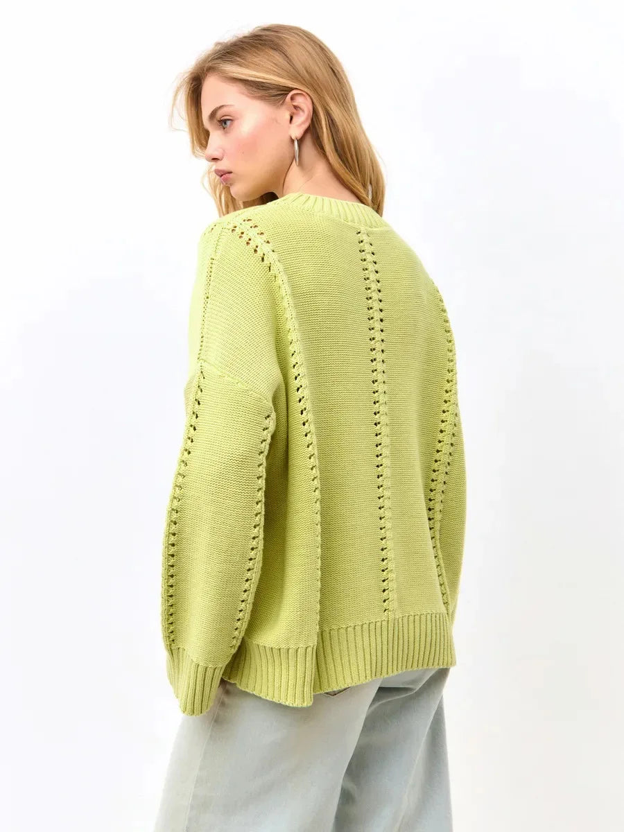 Hollow Out Knitted Pullover