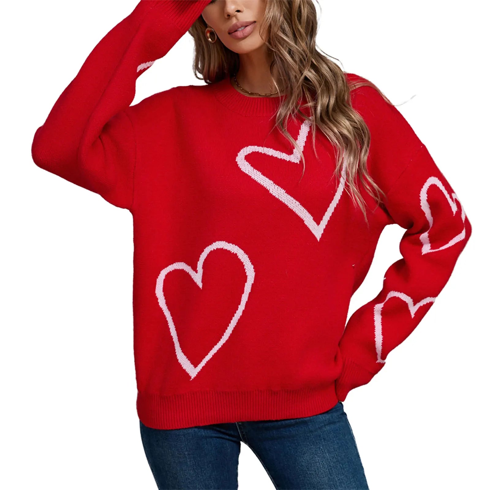 Cute Heart Sweater
